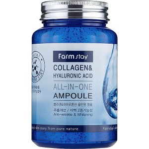 Купить сыворотку для лица FarmStay Collagen & Hyaluronic Acid All-in-One Ampoule